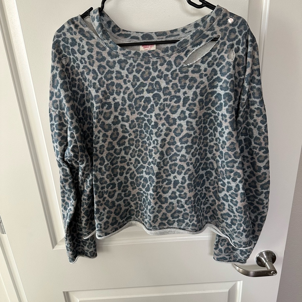 Ripped Cheetah Sweatshirt